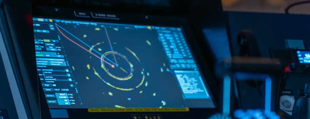 Digital marine data screen